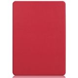 For Microsoft Surface Pro 9 JUNSUNMAY Custer Solid Color 3-Fold Stand Leather Tablet Case(Red)