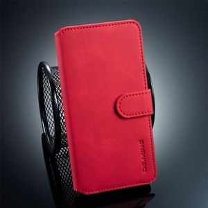 Dg. MING retro olie kant horizontale Flip beschermende case voor Huawei P30  met houder &amp; kaartsleuven &amp; portemonnee (rood)