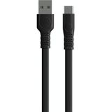 WK WDC-066a 2.1A Type-C / USB-C Flushing Charging Data Cable  Lengte: 2m (Zwart)