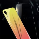 Gradiënt kleur glas Case voor iPhone XR (wit)