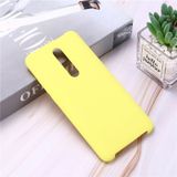 Effen kleur Liquid silicone dropproof beschermende case voor Xiaomi Redmi K20/K20 Pro/mi 9T/mi 9T Pro (geel)