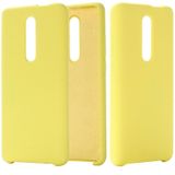 Effen kleur Liquid silicone dropproof beschermende case voor Xiaomi Redmi K20/K20 Pro/mi 9T/mi 9T Pro (geel)