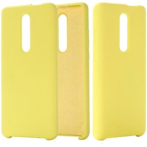 Effen kleur Liquid silicone dropproof beschermende case voor Xiaomi Redmi K20/K20 Pro/mi 9T/mi 9T Pro (geel)