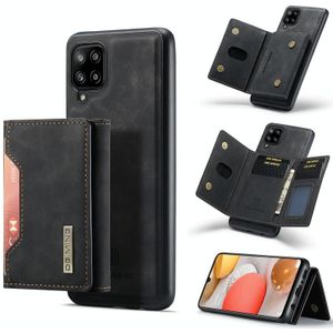 Voor Samsung Galaxy A42 5G DG. MING M2 serie 3-voudige multi card tas + magnetische achterkant schokbestendige geval met portemonnee en houder functie (zwart)