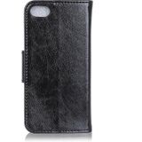 Voor iPhone SE (2020) Napa Texture Horizontale Flip Lederen Case met Holder &amp; Card Slot &amp; Wallet(Zwart)