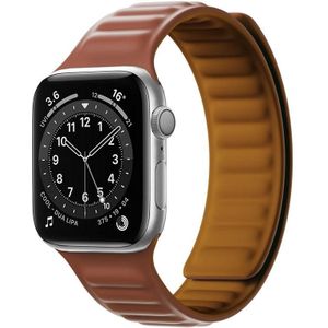 Siliconen magnetische riem horlogeband voor Apple Watch Series 7 45mm / 6 &amp; SE &amp; 5 &amp; 4 44mm / 3 &amp; 2 &amp; 1 42mm