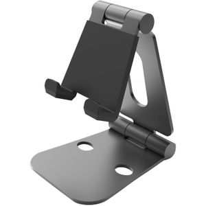 Universele aluminiumlegering opvouwbare verstelbare houder standaard  voor de iPad  Samsung  Lenovo  Sony en andere Tablet(Black)