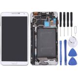 Originele LCD Display + Touch Panel met Frame voor Galaxy Note III / N900(White)