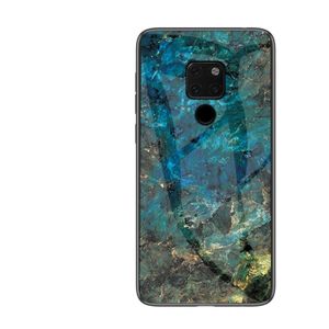 Marmeren glazen beschermhoes voor Huawei mate 20 (Emerald)