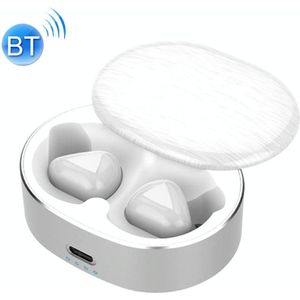 T50 6D Noise Cancelling Bluetooth V5.0 Draadloze Bluetooth Hoofdtelefoon  Ondersteuning Binaural Calls (Wit)