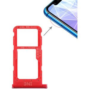 SIM-kaartlade voor Huawei P smart + / Nova 3i(Rood)