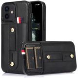 Polsband Standstand Wallet Lederen telefoonhoesje voor iPhone 12 Mini