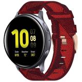Voor Samsung Galaxy Watch Active 2 40 mm 20 mm nylon geweven horlogeband