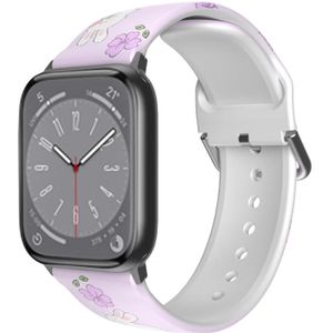 Ademende TPU-horlogeband voor Apple Watch Ultra 49 mm / serie 8 &amp; 7 45 mm / SE 2 &amp; 6 &amp; SE &amp; 5 &amp; 4 44 mm / 3 &amp; 2 &amp; 1 42 mm