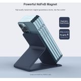 NILLKIN MAGSAFE SNAPBASE Magnetische standaard voor iPhone 12/13-serie (leren blauw)