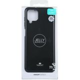 Voor Samsung Galaxy A12 GOOSPERY JELLY Volledige dekking Soft Case(Zwart)