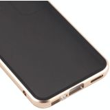 Voor Samsung Galaxy S22 5G Anti-Peeping Magnetic Double-Sided Gehard Glass Phone Case (Gold)