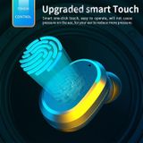 M8 Bluetooth 5.0 TWS Touch Digital Display True Wireless Bluetooth Earphone met oplaaddoos (roze)