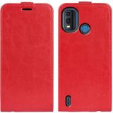 Voor Nokia G11 Plus R64 Textuur Verticale Flip Lederen Telefoon Case (Rood)