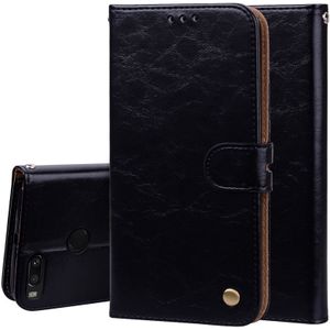 Voor Xiaomi Mi A1 &amp; 5x Business Style Oil Wax Texture Horizontal Flip Leather Case met houder &gt; Card Slots &gt; Portemonnee &gt; Lanyard (Zwart)