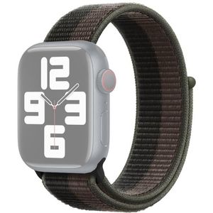 Loop Type Sport Replacement Strap Watchband For Apple Watch Series 7 41mm / 6 &amp; SE &amp; 5 &amp; 4 40mm / 3 &amp; 2 &amp; 1 38mm (Black Grey)