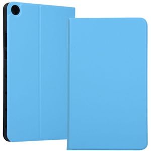 Universele lente textuur TPU beschermende case voor Huawei Honor tabblad 5 8 inch/MediaPad M5 Lite 8 inch  met houder (hemelsblauw)