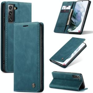 Voor Samsung Galaxy S30 / S21 CaseMe 013 Multifunctionele Horizontale Flip Lederen Case met Holder &amp; Card Slot &amp; Wallet(Blauw)