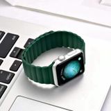 Magnetic Loop Watchband Voor Apple Watch Series 6 &amp; SE &amp; 5 &amp; 4 44mm / 3 &amp; 2 &amp; 1 42mm(groen)