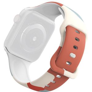Morandi-serie 8-gesp Silicone Strap horlogeband voor Apple Watch Series 7 45 mm / 6 &amp; SE &amp; 5 &amp; 4 44mm / 3 &amp; 2 &amp; 1 42mm