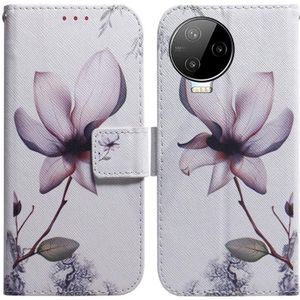 Voor Infinix Note 12 Pro 4G Gekleurde Tekening Horizontale Flip Lederen Telefoon Case (Magnolia Bloem)