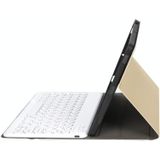 Voor iPad 10th Gen 10.9 2022 YA10B Lamsvacht Textuur Bluetooth Toetsenbord Lederen Tablet Case met Pen Slot (Goud)