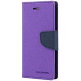 MERCURY GOOSPERY FANCY DIARY for iPhone 8 &amp; 7 Cross textuur horizontale Flip lederen draagtas met Card Slots &amp; portemonnee &amp; Holder(Purple)