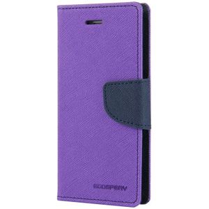 MERCURY GOOSPERY FANCY DIARY for iPhone 8 &amp; 7 Cross textuur horizontale Flip lederen draagtas met Card Slots &amp; portemonnee &amp; Holder(Purple)
