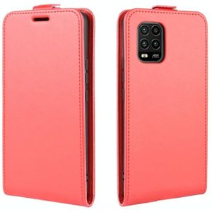 Voor Xiaomi Mi 10 Lite 5G / Mi 10 Youth 5G R64 Texture Single Vertical Flip Leather Protective Case met Kaartslots &amp; Fotolijst (Rood)