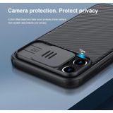 Voor iPhone 12 Max / 12 Pro NILLKIN Black Mirror Pro Series Camshield Volledige dekking Stofdichte krasbestendige telefoonhoes (Blauw)