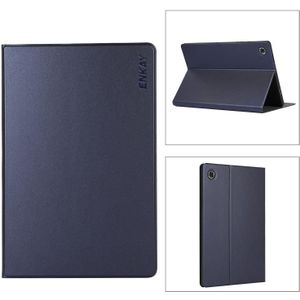 Voor Samsung Galaxy Tab A8 10.5 2021 X200 / X205 Enkay Lederen Stand Smart Tablet Case (Dark Blue)