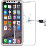 Voor iPhone X 0.3 mm 9H oppervlakte hardheid 4D gebogen volledige scherm Tempered glas Screen Protector (wit)