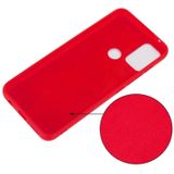 Voor Motorola Moto G50 Pure Kleur Vloeistof Siliconen Schokbestendige Volledige dekking Case