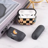 Wireless oortelefoon TPU Beschermingskoffer voor AirPods Pro (Black Crescent Astronaut)