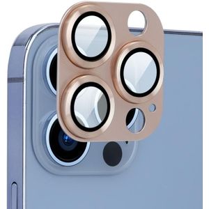 Enkay Aluminium Legering + Gehard Glass Camera Lens Cover voor iPhone 13 Pro / 13 Pro Max (Rose Gold)