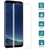 25 stuks voor Galaxy S8 plus volledige schermrand lijm gehard glas screen protector (transparant)