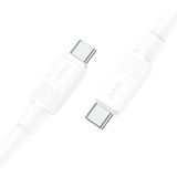 hoco X84 60W USB-C / Type-C naar USB-C / Type-C solide oplaadgegevenskabel (Lengte): 1m
