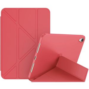Dubbelzijdige matte vervorming TPU-tablet lederen tas met houder en slaap / wake-up functie voor iPad mini 6