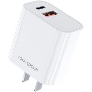 ROCK T43 20W PD USB-C / Type-C + USB Dual Port Reislader  CN Plug