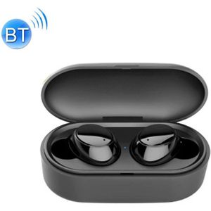 X9S TWS Bluetooth V 5.0 stereo draadloze koptelefoon met LED Oplaaddoos (zwart)
