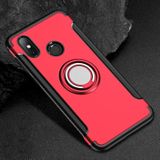 Magnetische 360 graden rotatie ring houder armor beschermhoes voor Xiaomi Redmi Note 6 Pro (rood)