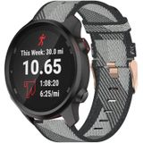 Voor Garmin Forerunner 245 20mm nylon geweven horlogeband