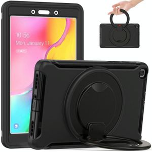 Shockproof TPU + PC Protective Case with 360 Degree Rotation Foldable Handle Grip Holder &amp; Pen Slot For Samsung Galaxy Tab A 8.0 2019 T290(Black)