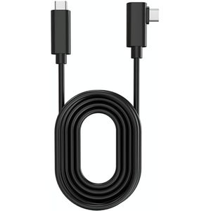 USB 3.2 Gen1 Type-C naar USB 3.2 Gen1 Type-C Elbow VR Link-kabel voor Oculus Quest 1/2  Kabellengte: 5m