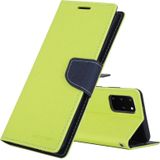 GOOSPERY FANCY DIARY For Galaxy S20+ Horizontal Flip PU Leather Case  with Holder &amp; Card Slots &amp; Wallet(Green)